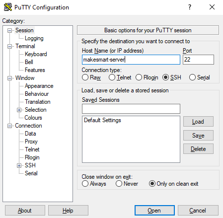 Putty SSH- und Telnet-Client