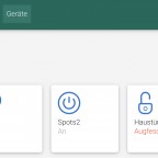 Homebridge Zubehörsteuerung im Web UI.