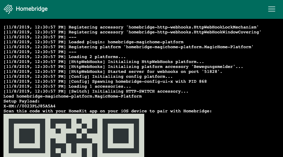 Homebridge Config-Ui-X Log-File